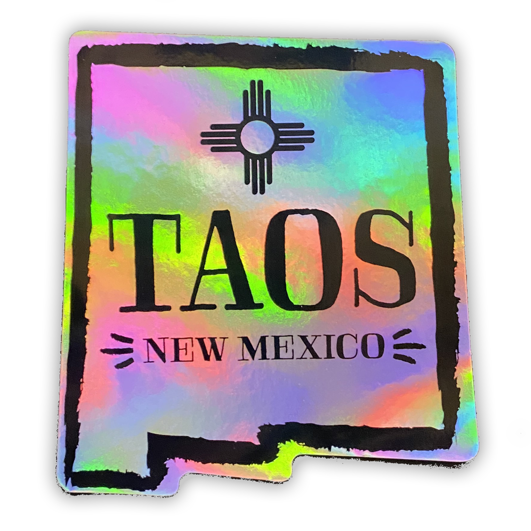 Holographic Taos, NM | Holographic Vinyl Sticker | VS-139