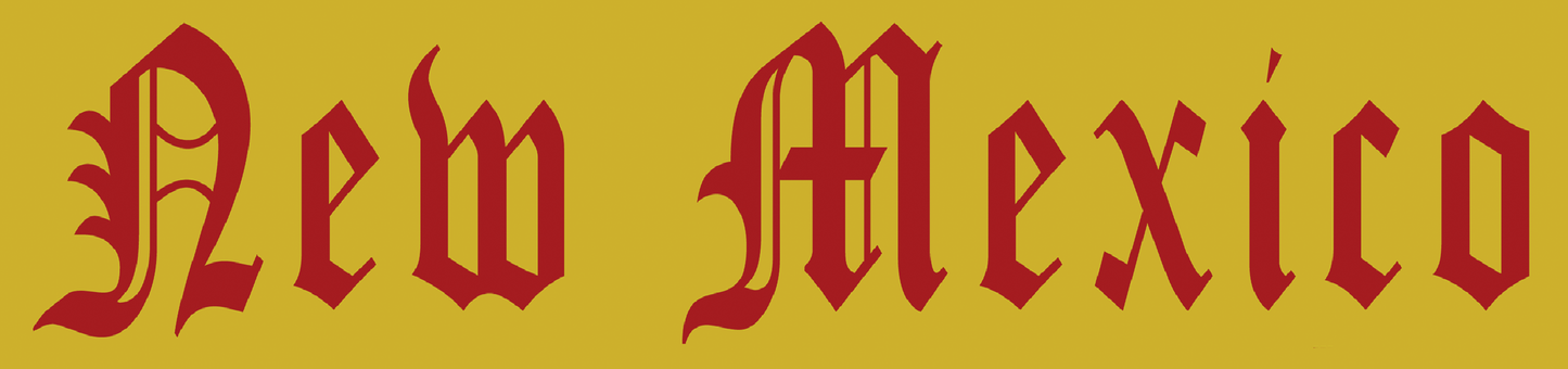 New Mexico Old English | Paper Sticker | ST-3036