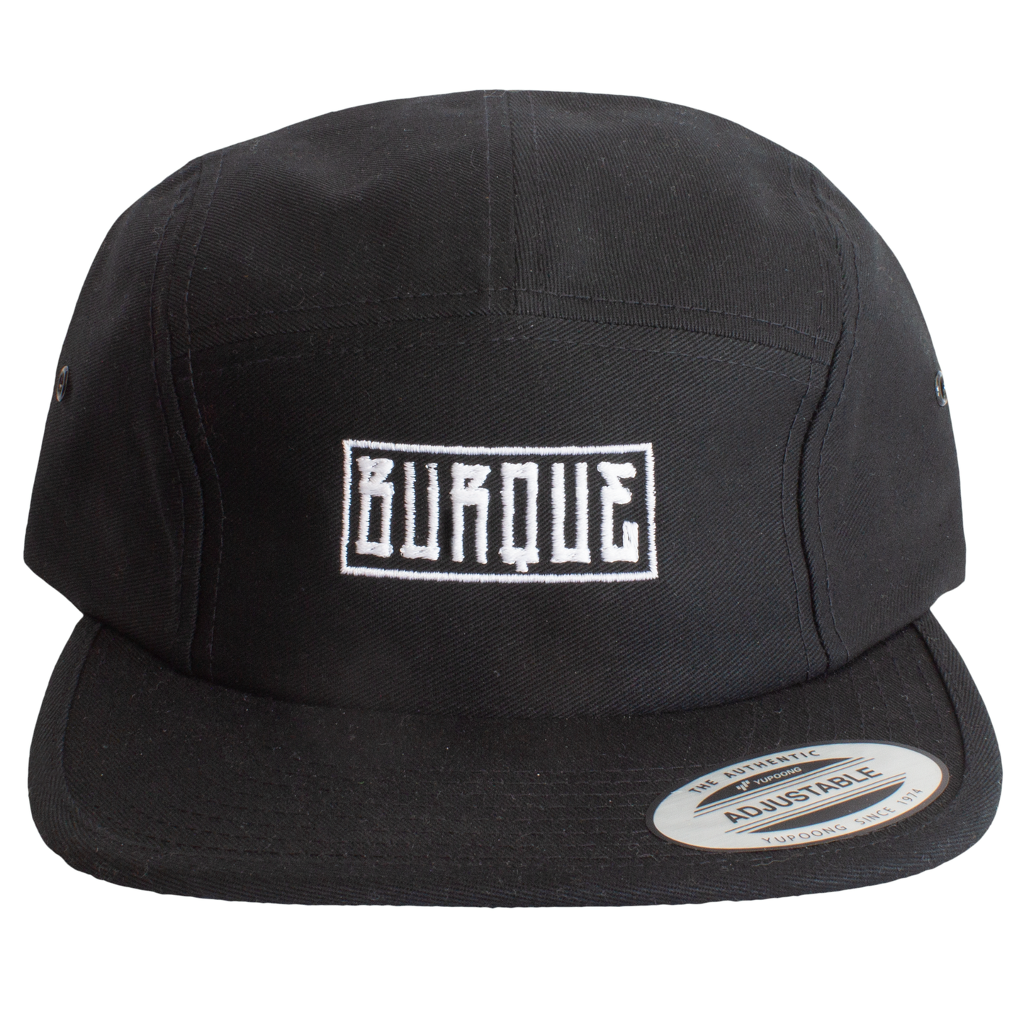Burque Camper Hat | Jockey Flatbill | Embroidered Black | BCE-117