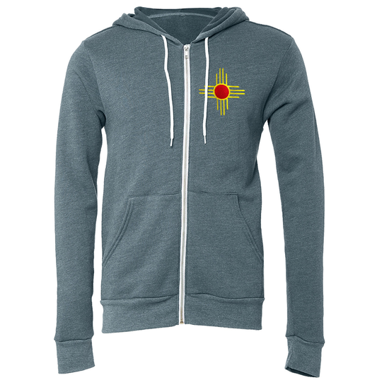 License Plate Zia Embroidered | Zip-up Hoodie | HD-112