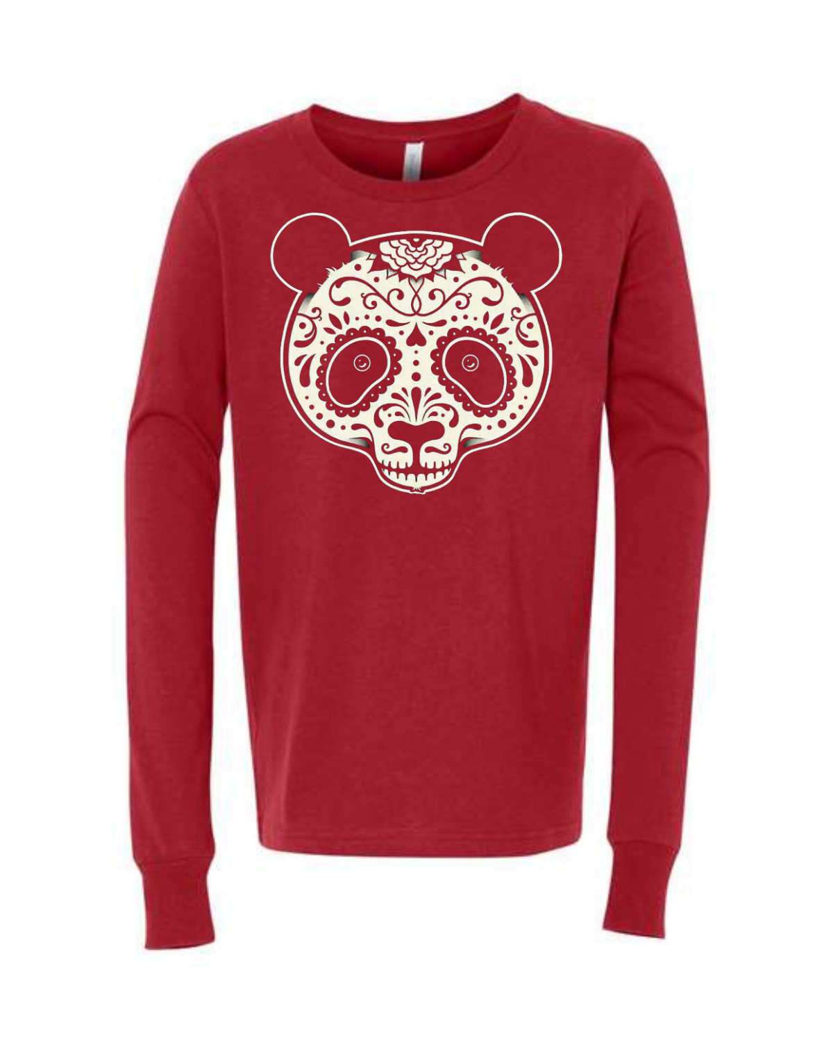 Panda Skull | Kids Long Sleeve T-Shirt | KLS-208