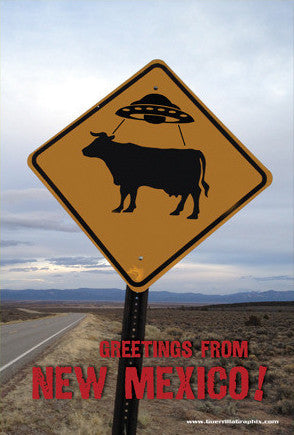 UFO Cow X-ing | Postcards | PC-493