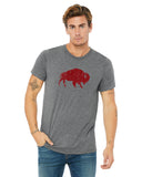 196 Distressed American Bison T-Shirt