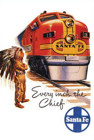 Every Inch the Chief SFRR Postcard