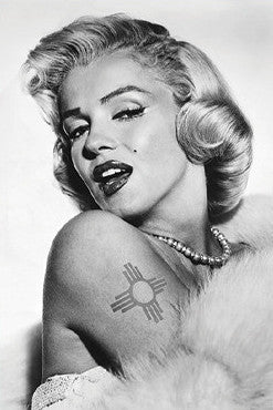 Marilyn's New Zia Tattoo Postcard