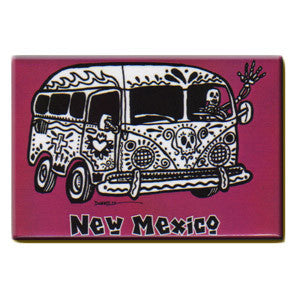 NM Hippie Bus Skeleton | Magnet | MA-27875