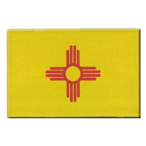 NM Flag - Red Zia on Yellow | Magnet | MA-28638