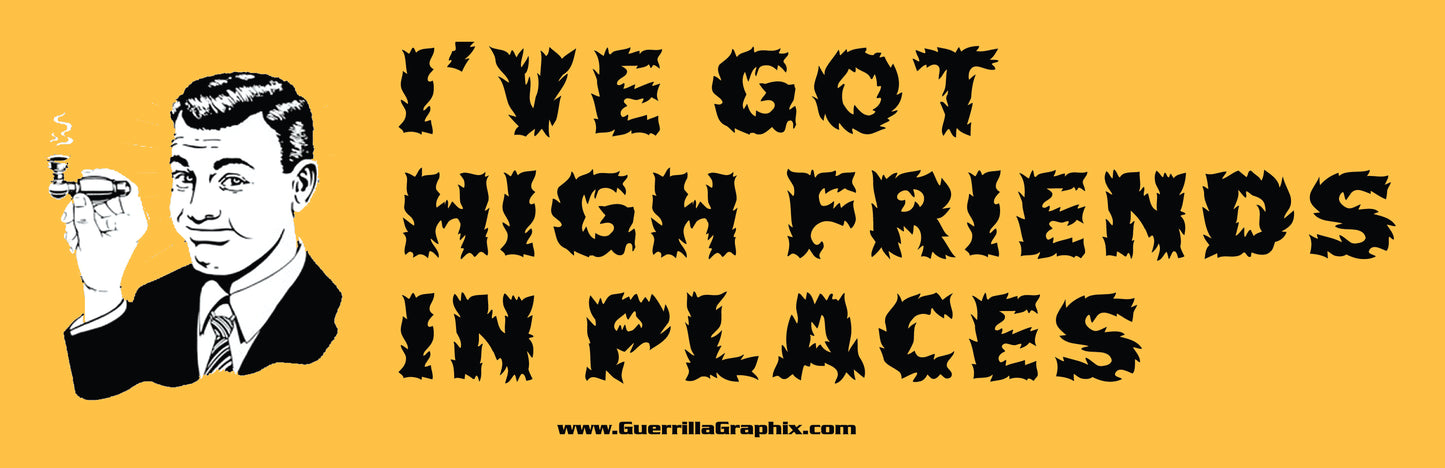 High Friends in Places | Paper Sticker | ST-348