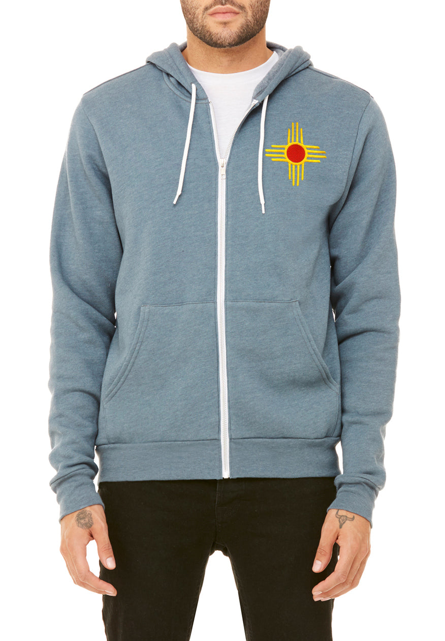 License Plate Zia Embroidered | Zip-up Hoodie | HD-112