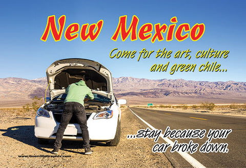 New Mexico Breakdown Postcard