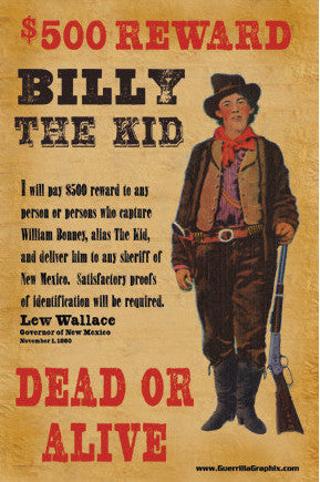 Billy The Kid Reward | Postcard | PC-483