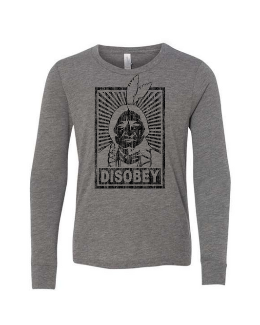 Disobey II | Kid's Long Sleeve T-Shirt | KLS-181