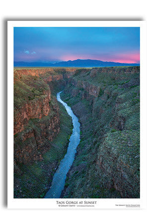 Taos Gorge At Sunset Art Print by Geraint Smith