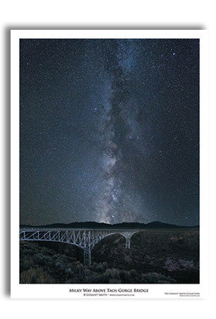 Milky Way Over Gorge Bridge Art Print