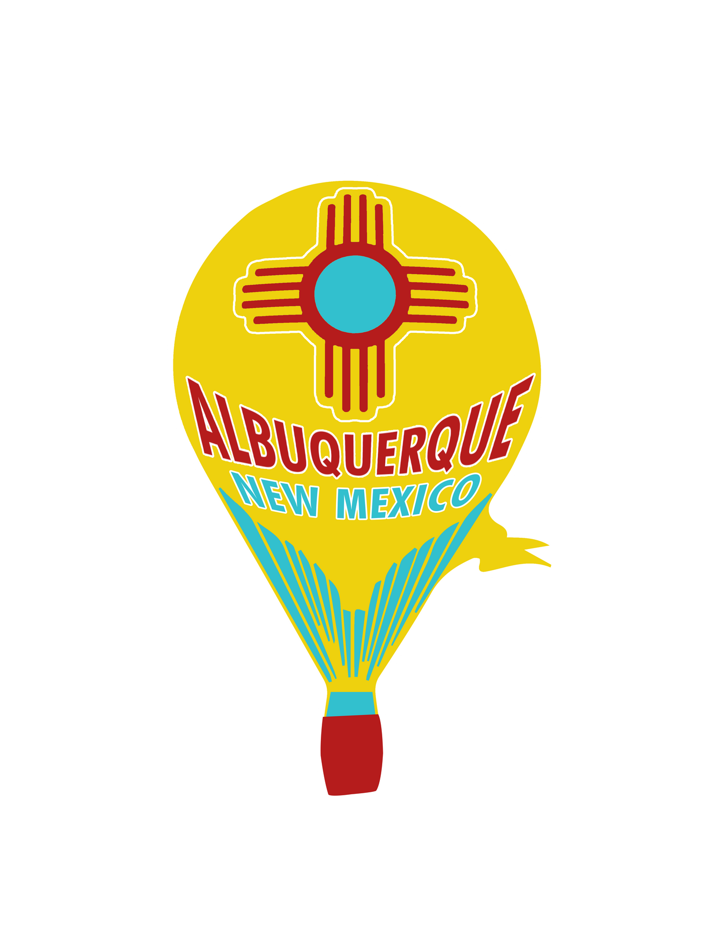 Albuquerque NM Balloon | Vinyl Sticker | VS-123