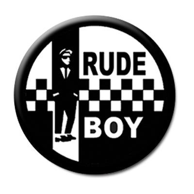 Rude Boy Ska | 1" Pin Back Button | BU-2013