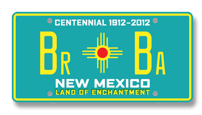 Breaking Bad | Centennial Turquoise | Metal Vanity Plate | VP-103