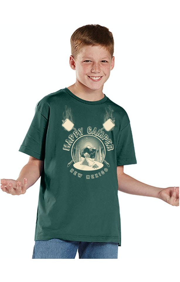 Happy Camper Kid's | Youth Unisex T-Shirt | KID-123