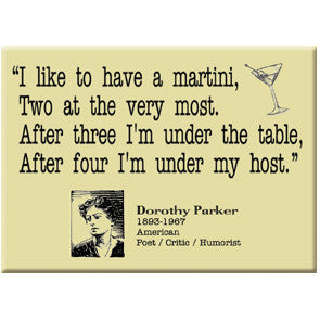 Dorothy Parker Martini Quote | Magnet | MA-43202