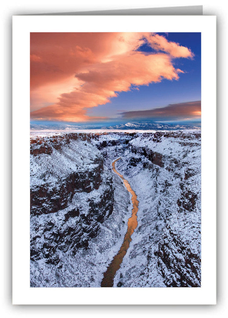 Snowfall on Taos Gorge | Greeting Card | NC-5013