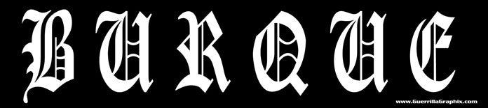 Burque | Paper Sticker | ST-3035