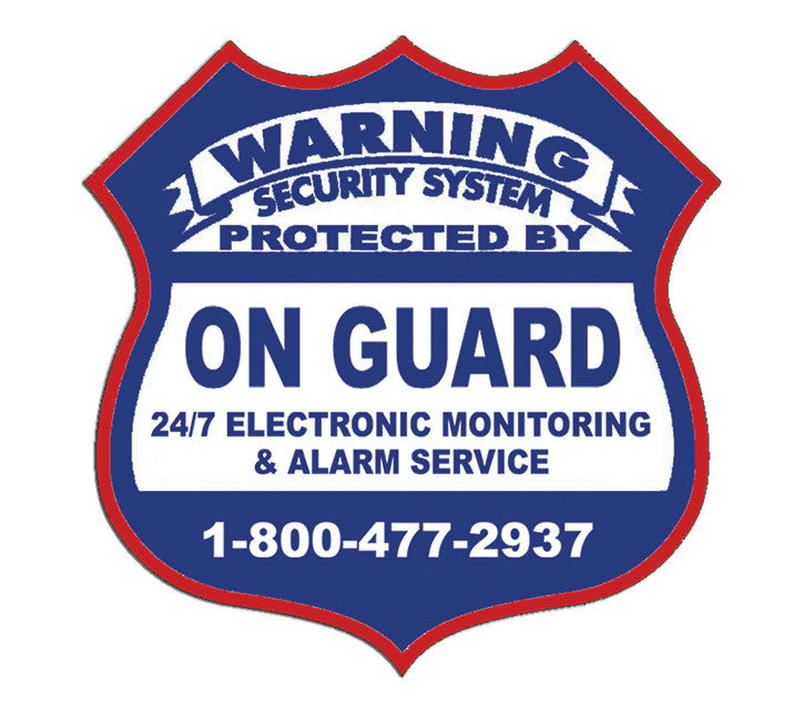 Security Sticker "On Guard" | Paper Sticker | ST-3040