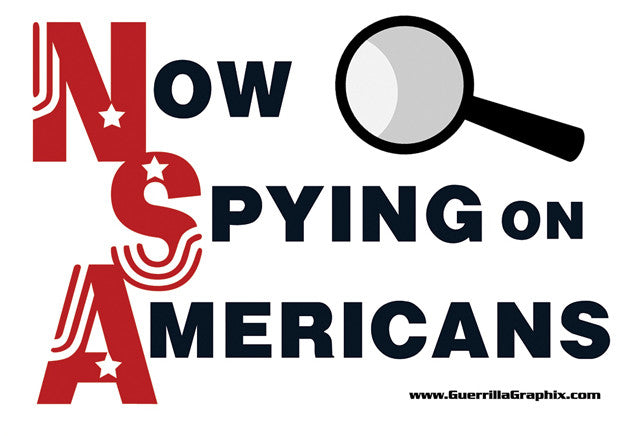 NSA (Now Spying on Americans) | Paper Sticker | ST-3045