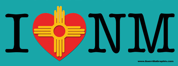 I Love NM | Paper Sticker | ST-3046