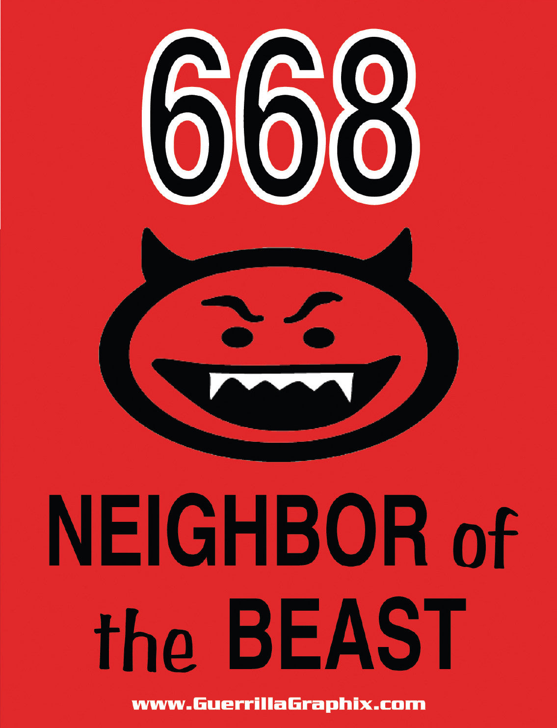 Neighbor of the Beast Sticker | Paper Sticker | ST-3061