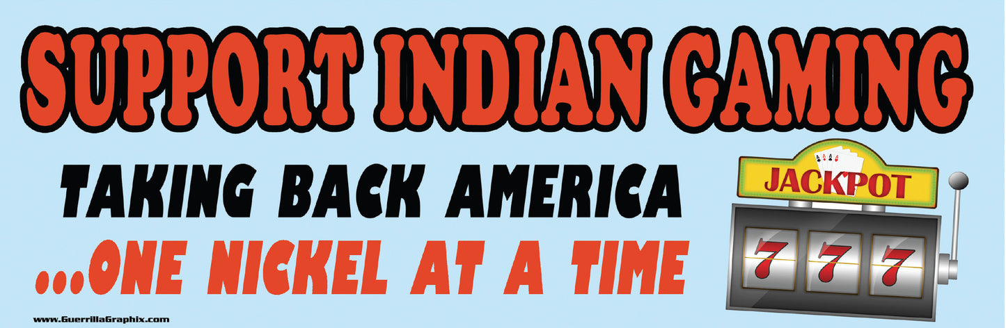 Indian Gaming | Paper Sticker | ST-3074