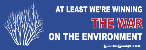 Winning the War on the Environment | Paper Sticker | ST-316
