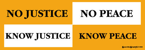 Know Justice Know Peace | Paper Sticker | ST-318