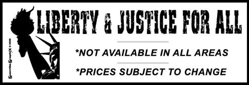 Liberty and Justice | Paper Sticker | ST-331