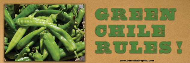 Green Chile Rules | Paper Sticker | ST-349