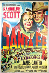 Santa Fe Movie Poster Postcard