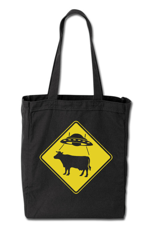 UFO Cow X-ing Sign | Tote Bag | TB-131