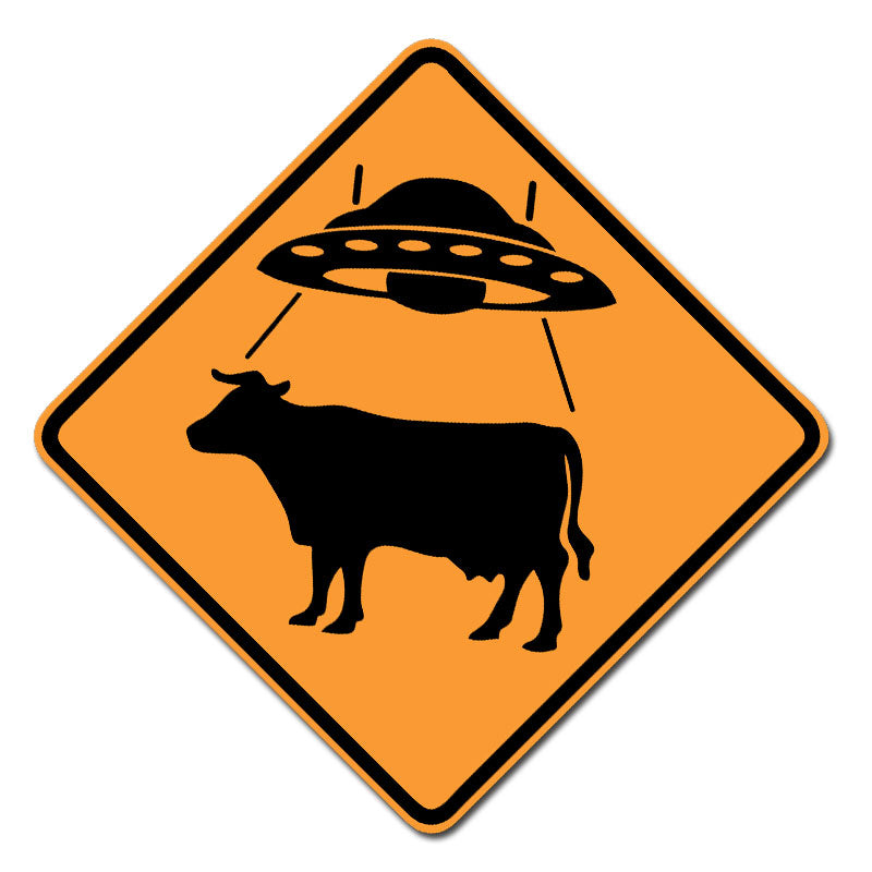 UFO Cow X-ing | Vinyl Sticker | VS-106