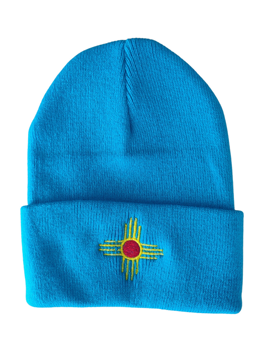 License Plate Zia | Embroidered Beanie | HAT-112