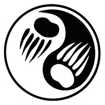New Mexico Bear Claw Yin Yang Sticker