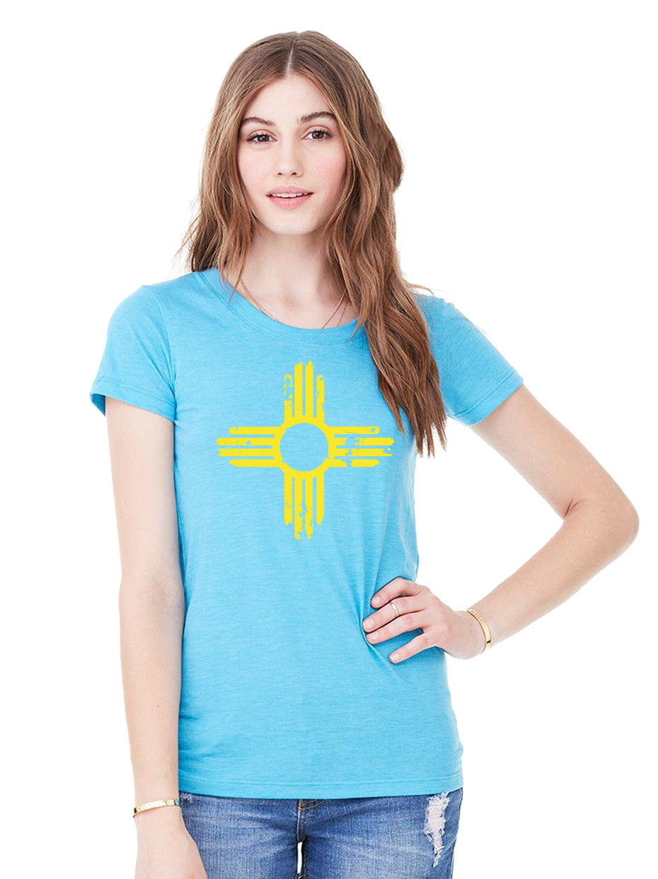 Distressed Zia | Women's T-shirt | LTS-133Y
