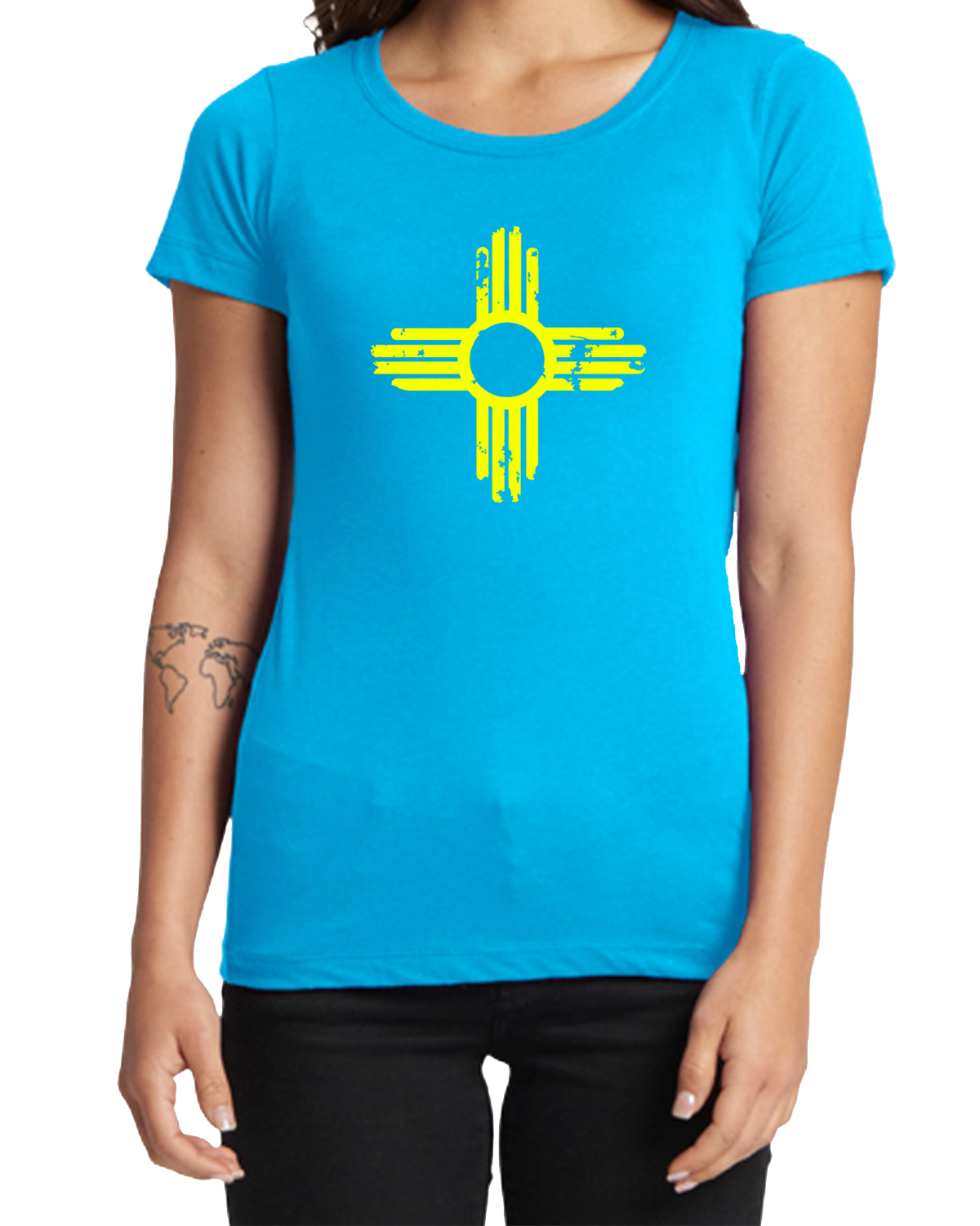 Distressed Zia | Women's T-shirt | LTS-133Y