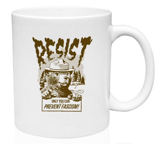 Resist Fascism Smokey the Bear | Mug | MU-8035