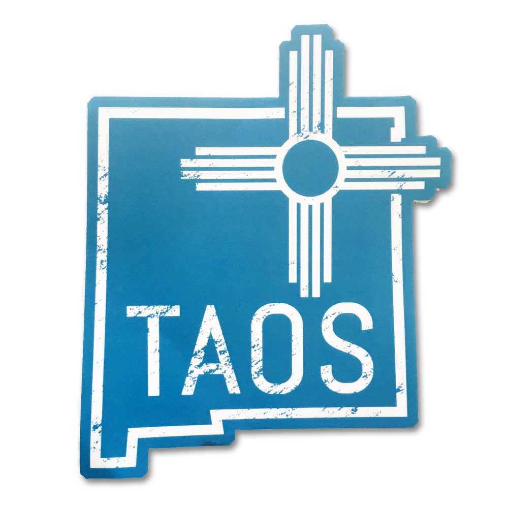 Taos, NM State Outline | Vinyl Sticker | VS-101