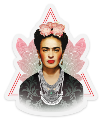 Frida Kahlo - Clear Vinyl Sticker