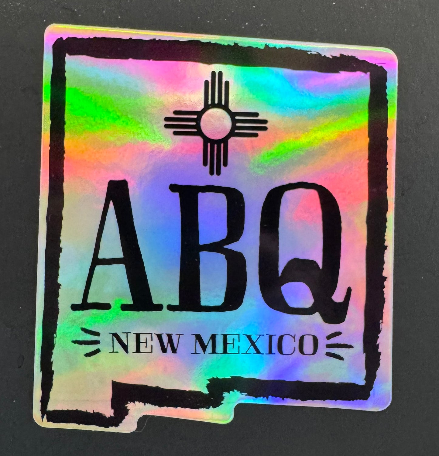 Holographic ABQ, NM | Holographic Vinyl Sticker | VS-153