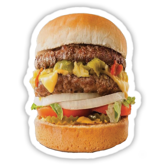 Green Chile Cheese Burger - Vinyl Sticker