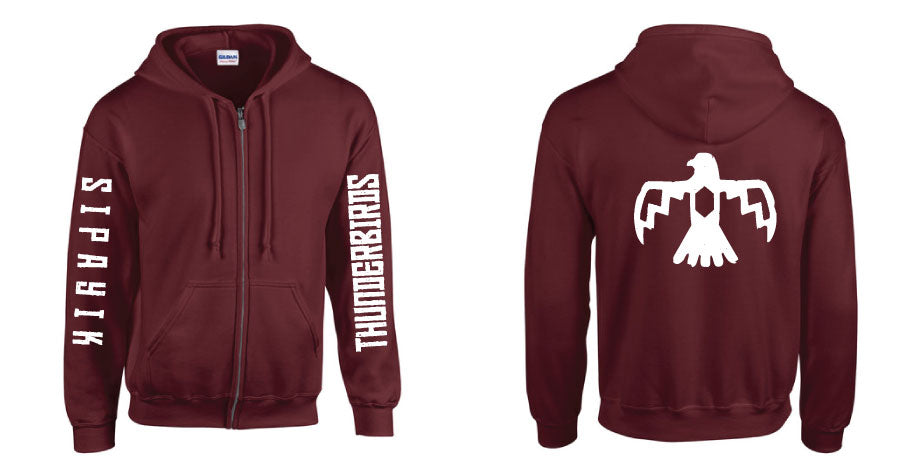 HD-106 -Thunderbird Maroon Pullover/Zip Up Hoodie