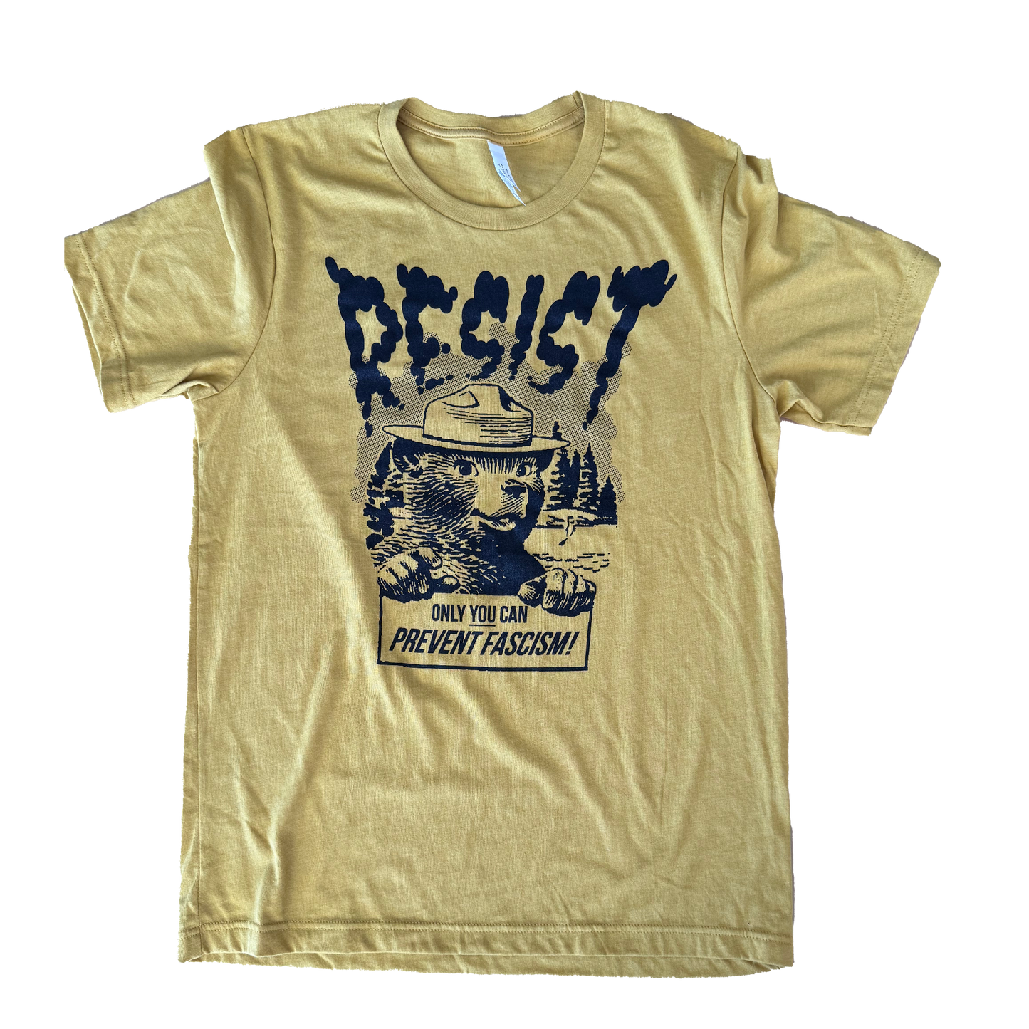 Smokey Bear Resist Fascism | Unisex T-Shirt | TS-190