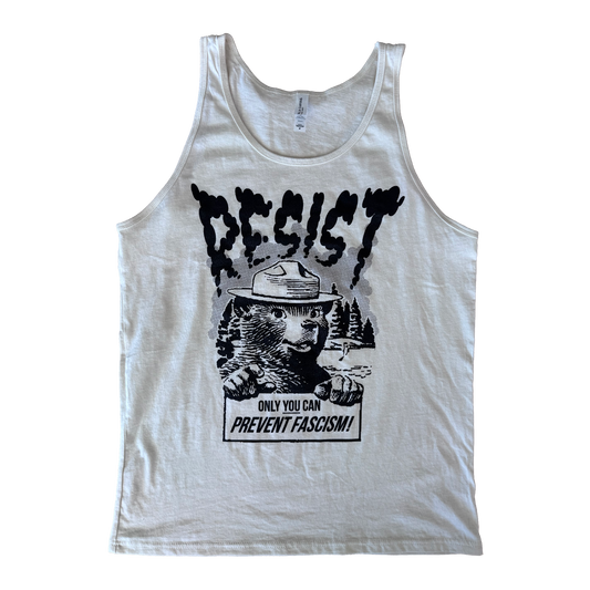 Smokey Bear Resist Fascism | Unisex Tank Top | TT-190
