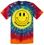 155A Smiley Face ABQ, NM Tie-Dye T-Shirt